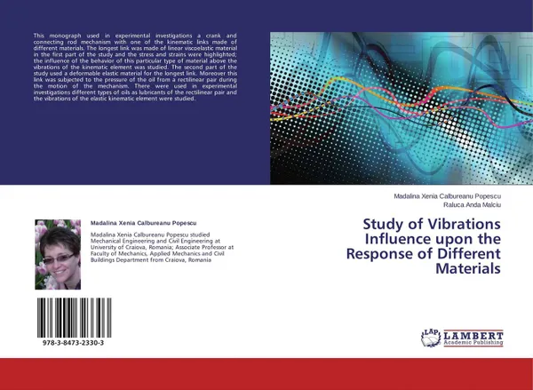 Обложка книги Study of Vibrations Influence upon the Response of Different Materials, Madalina Xenia Calbureanu Popescu and Raluca Anda Malciu