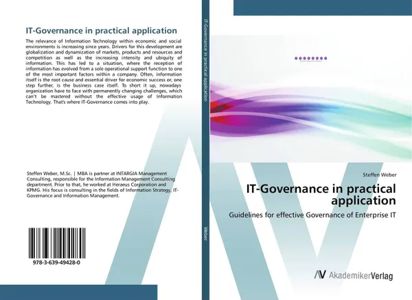 Обложка книги IT-Governance in practical application, Steffen Weber