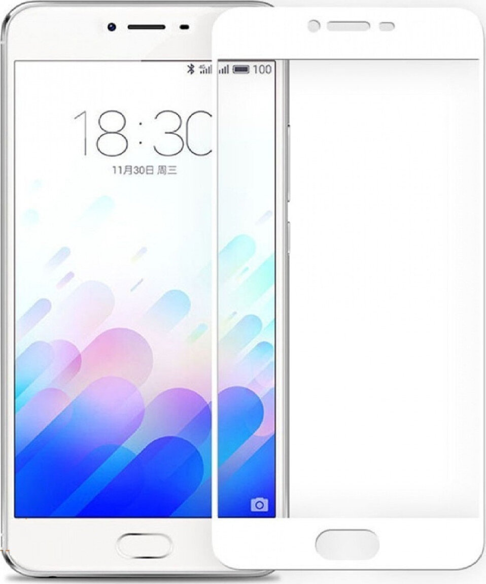 фото Защитное стекло для смартфона Meizu M5 note white