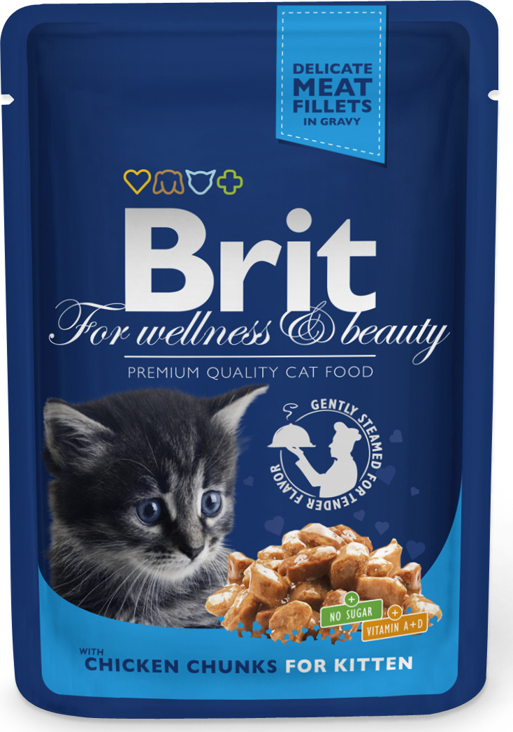 фото Brit Premium влажный корм для котят всех пород, курица (100 гр)