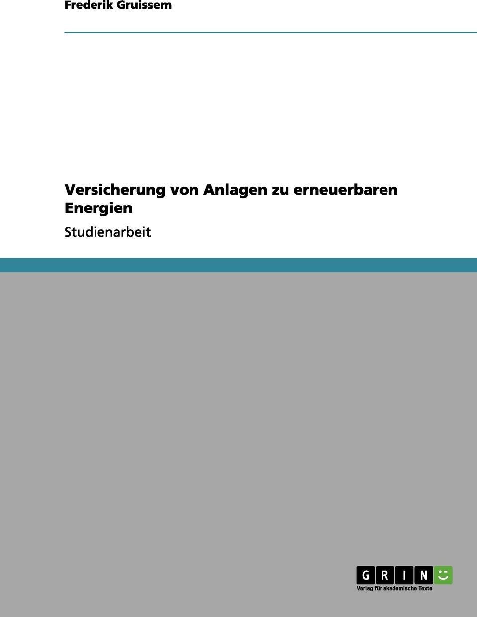 фото Versicherung von Anlagen zu erneuerbaren Energien