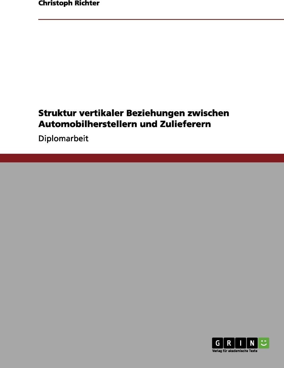 фото Struktur vertikaler Beziehungen zwischen Automobilherstellern und Zulieferern