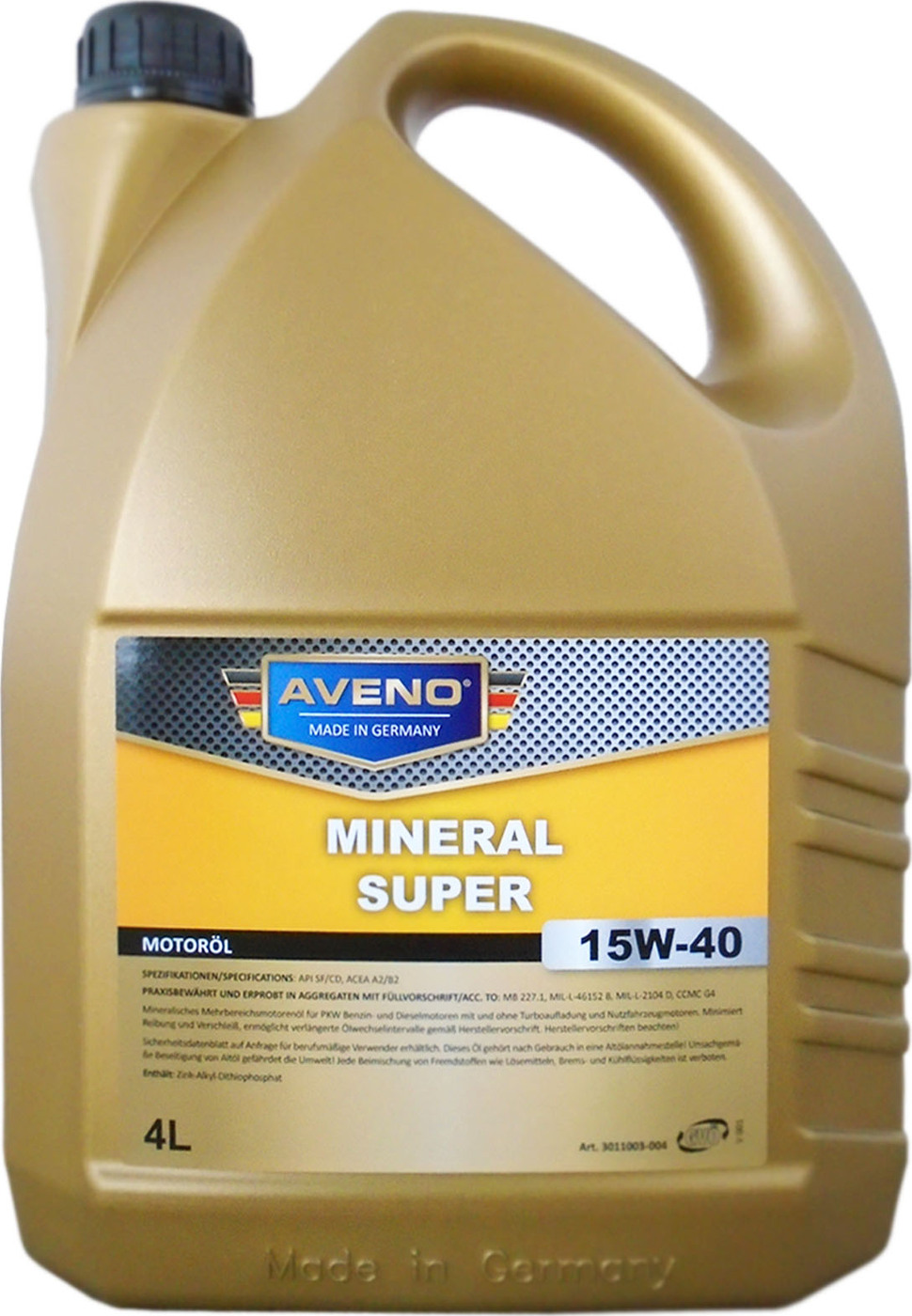 фото Моторное масло AVENO Mineral Super SAE 15W-40 (4л)