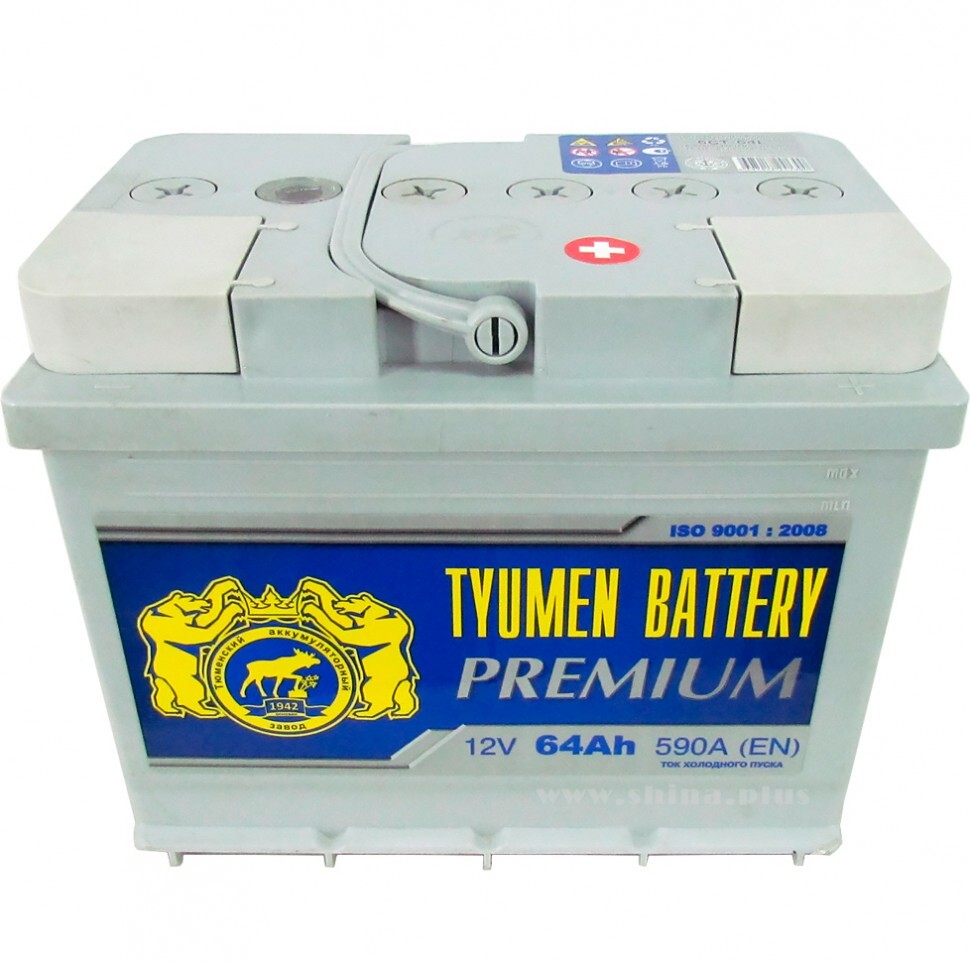 Аккумулятор автомобильный Tyumen Battery Tyumen Battery Premium 64 Ач ...