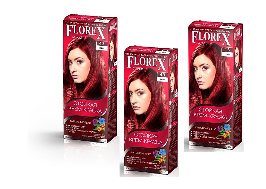 Флорекс краска для волос палитра цветов фото