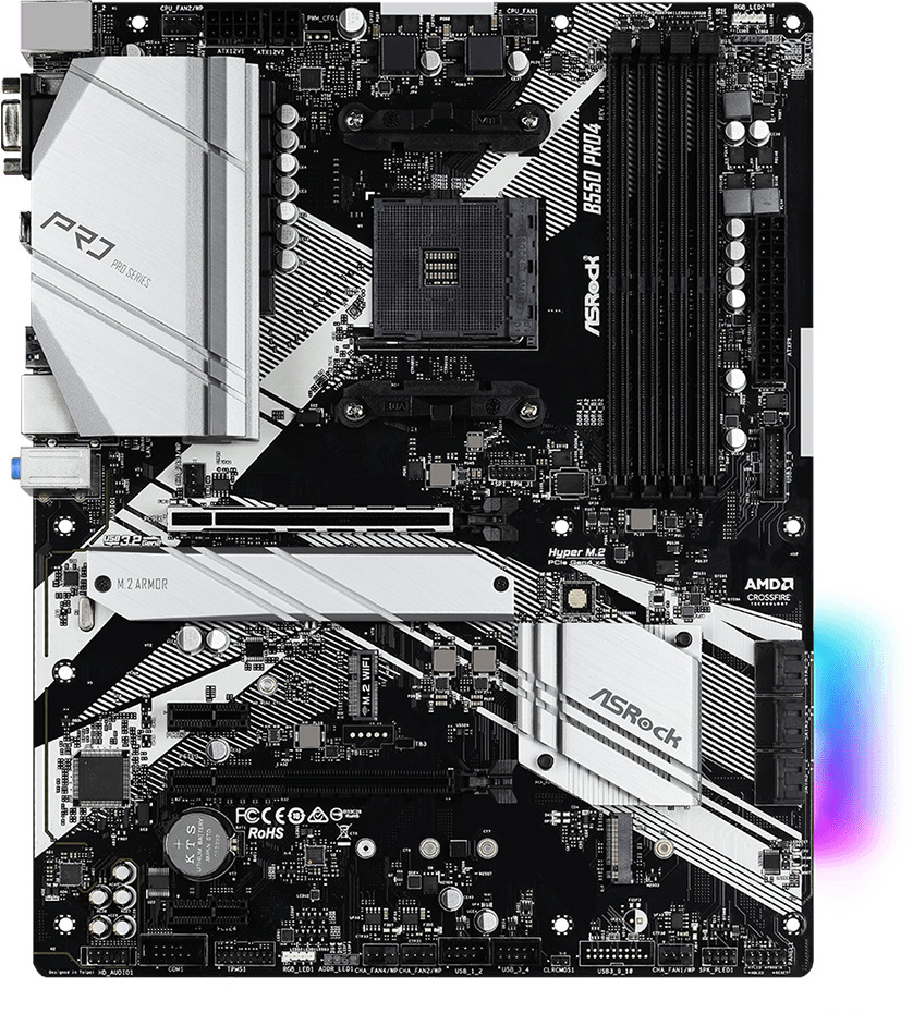 Материнская плата b550m pro4 asrock схема