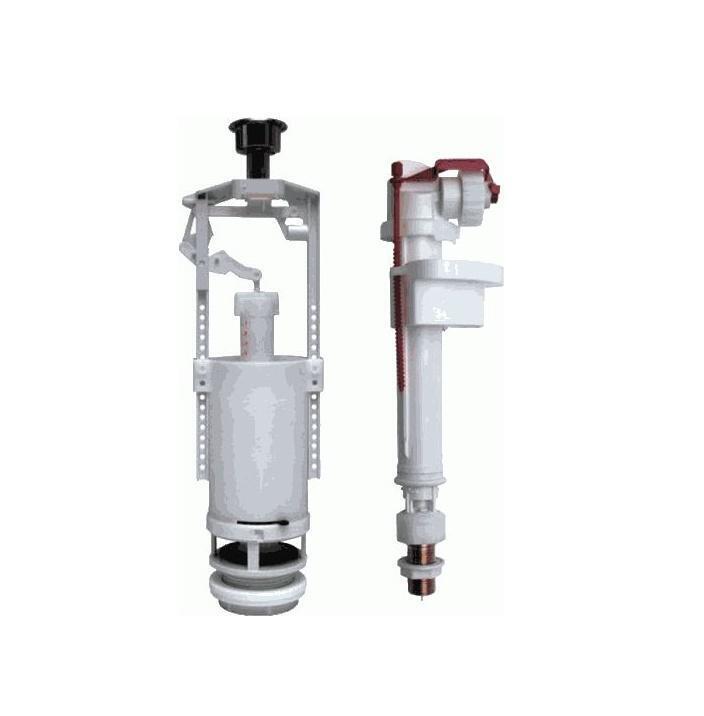 Характеристики Комплект арматуры для бачка унитаза с нижним впуском 1/2 ...