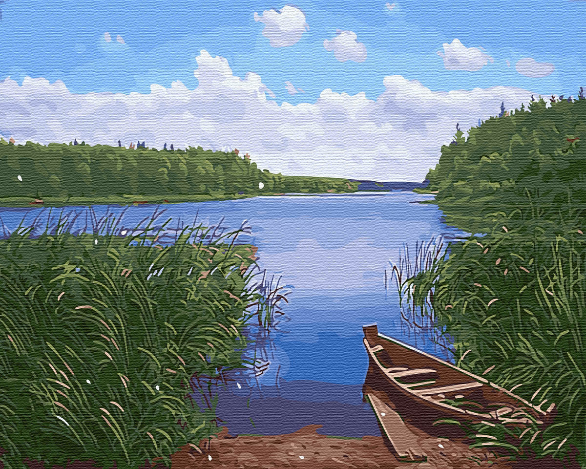 рисунок у озера