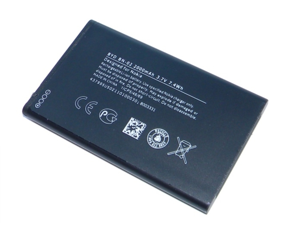 4/5. аккумуляторы nokia 2. аккумуляторы nokia 2. аккумуляторная батарея для модели nokia bn-01 ( x dual ). аккумулятор для nokia hq510.