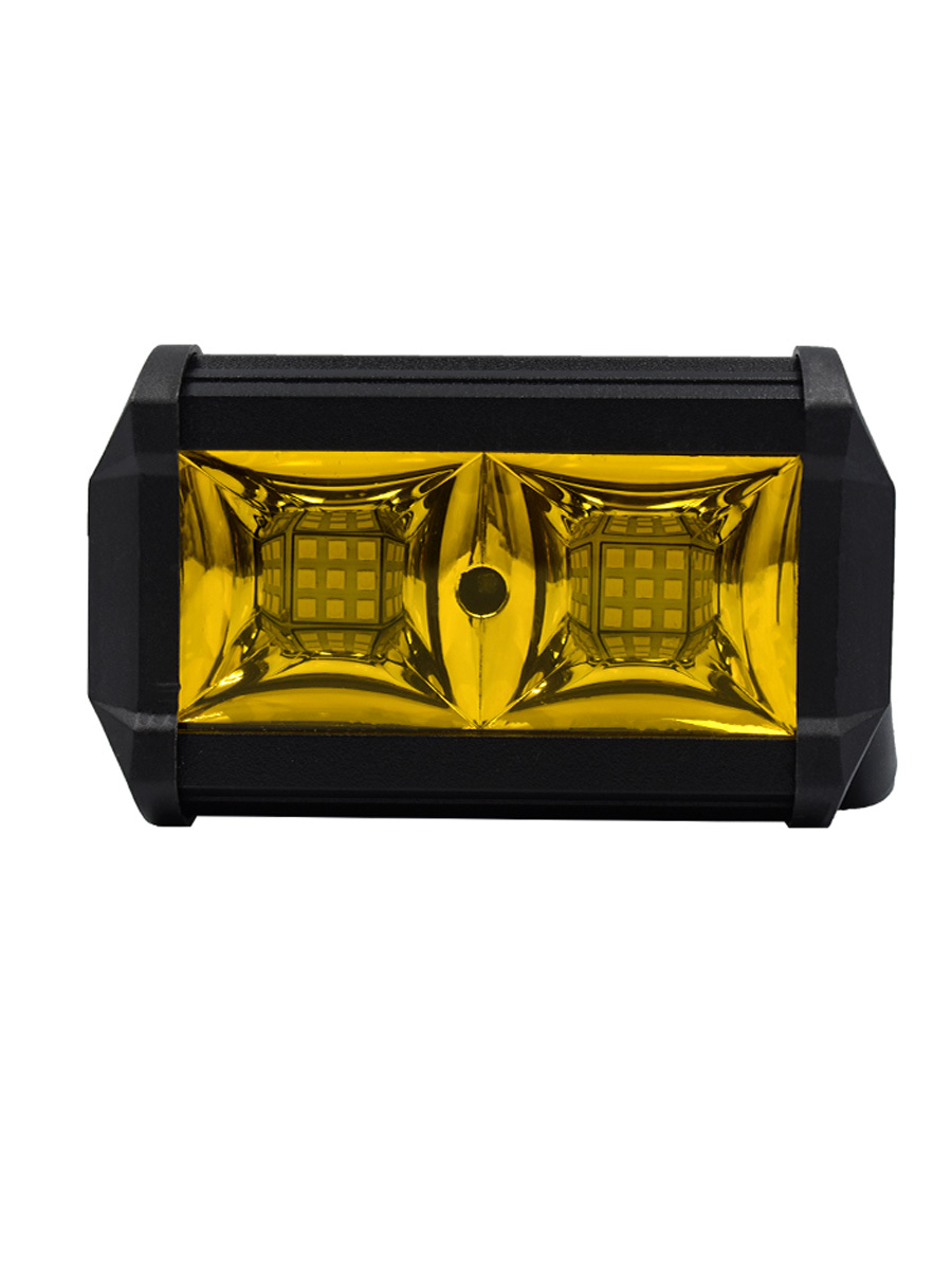 Светодиодная фара 54w. U0521044r. Yellow led. Прожектор желтый