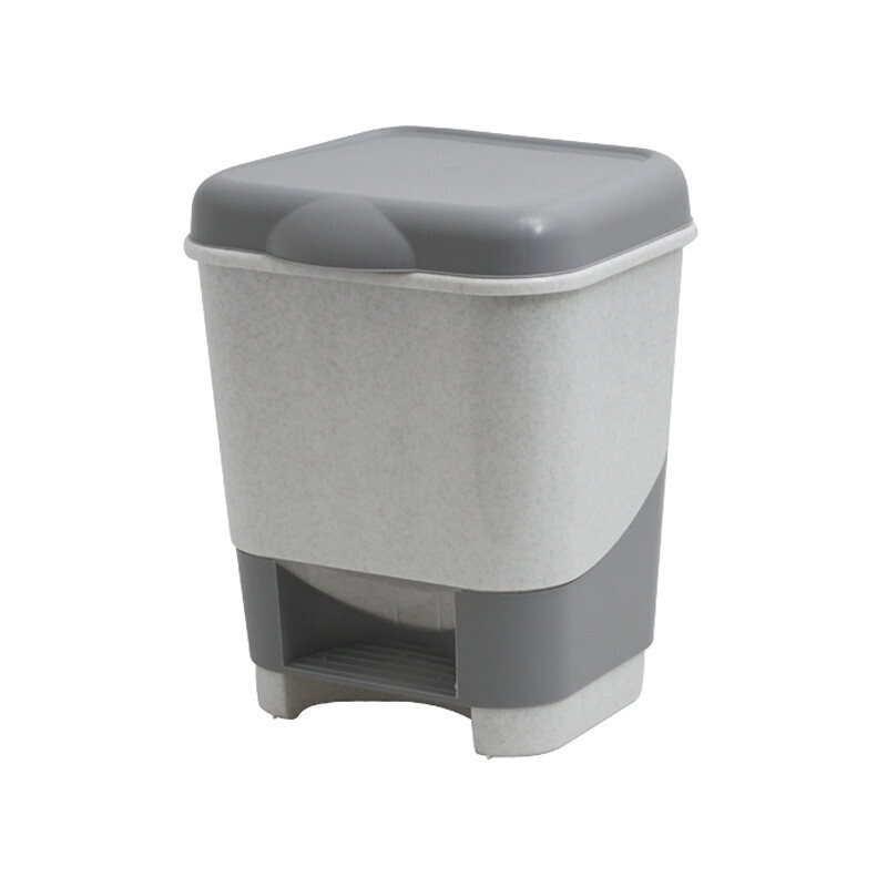 Мусорное ведро Полимербыт, 20 л, 1 шт, Пластик, Полипропилен, белый ...