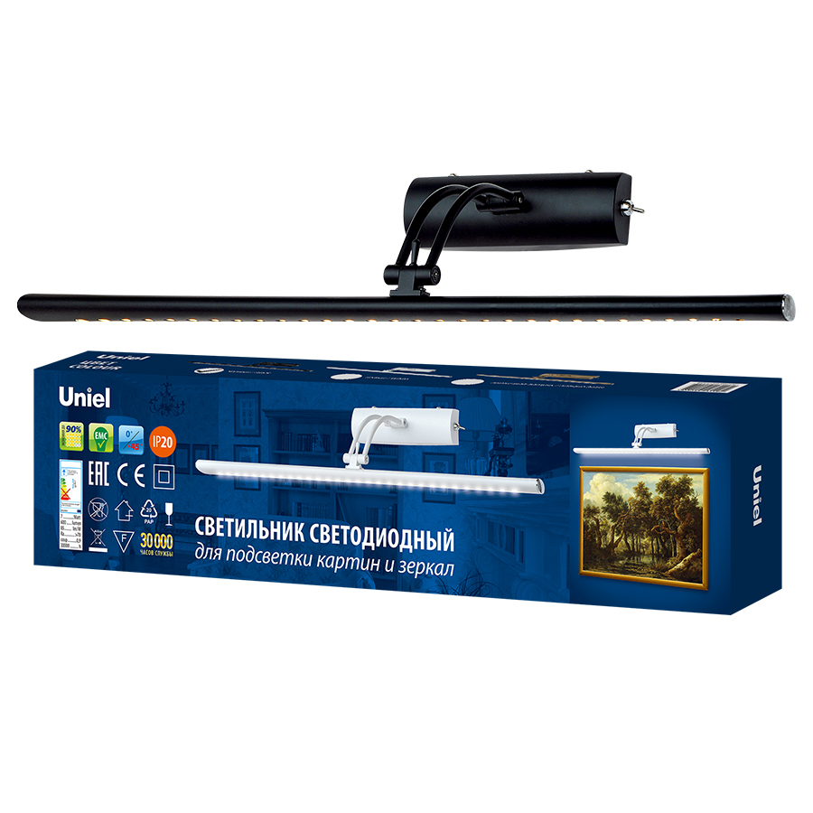 Лампа белый свет. Освещение uniel. Бра uniel ult-f22-3w/4000k ip20 white ul-00004239. Светильник uniel для картин и зеркал ult-f32-9w/nw gold. Uniel ult-f34-7w/4000k ip20 black.