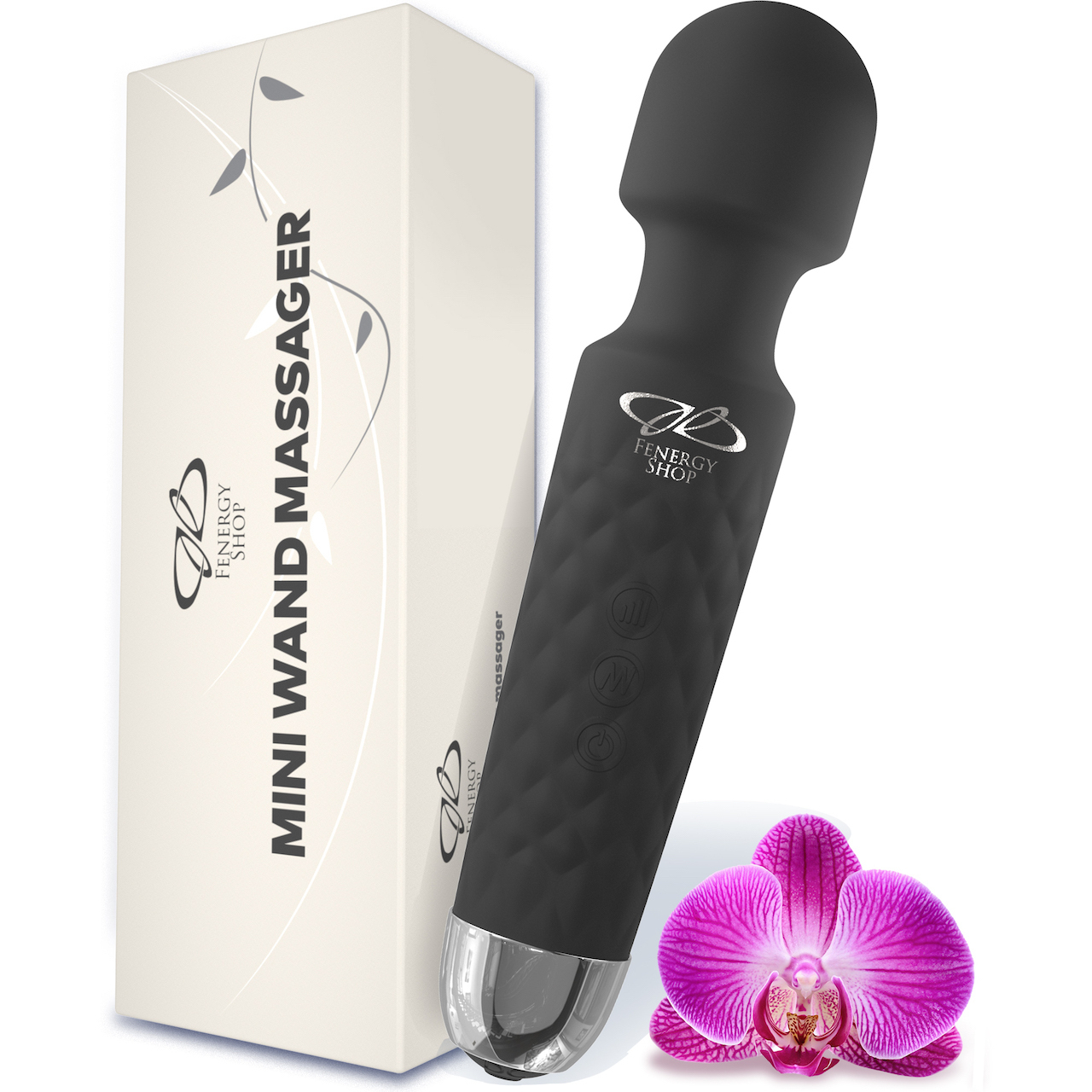 Вибратор вибромассажер для взрослых черный 20 см MAGIC WAND PREMIUM MINI  WAND премиум класс гиипоаллергенный не вызывающий раздражение беспроводной  легкий 18 режимов универсальный размер - купить с доставкой по выгодным  ценам в