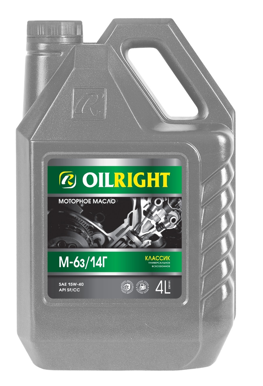 OILRIGHTКЛАССИКSF/CC15W-40Масломоторное,Минеральное,4л