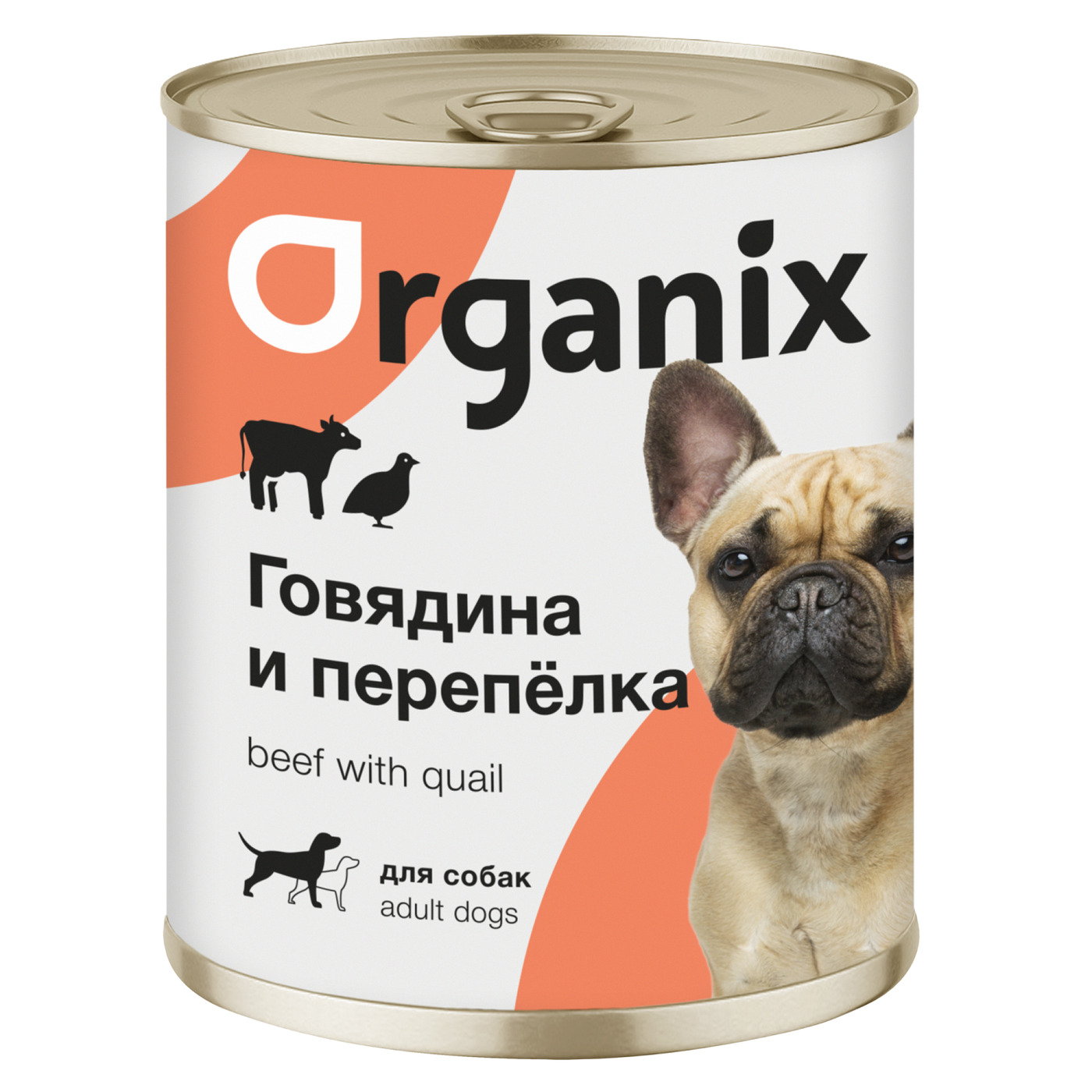 Organix консервы для собак, с говядиной и перепелкой, 15 шт. по 410 гр.