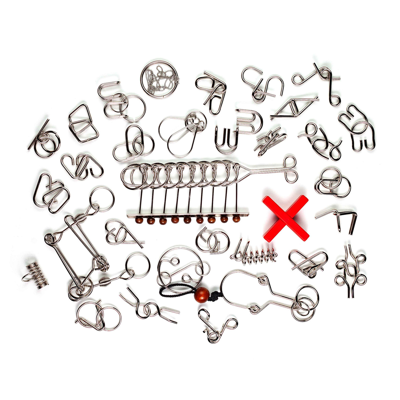 Набор металлических головоломок 32 шт