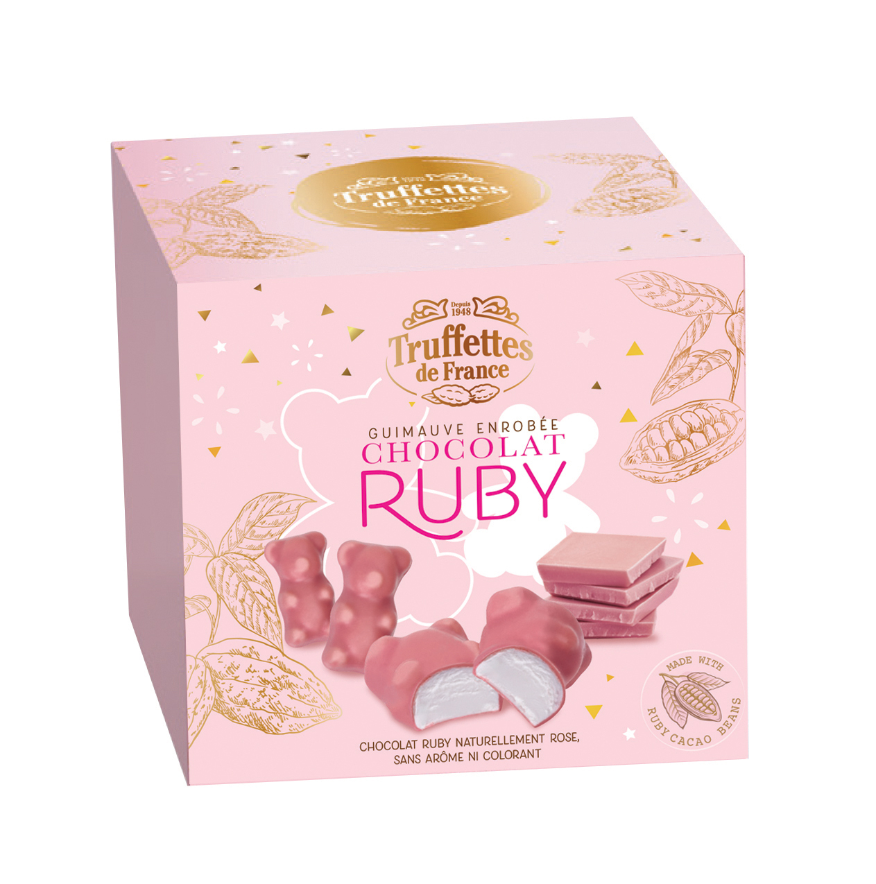 Зефир CHOCMOD Truffettes de France Marshmallow coated with ruby