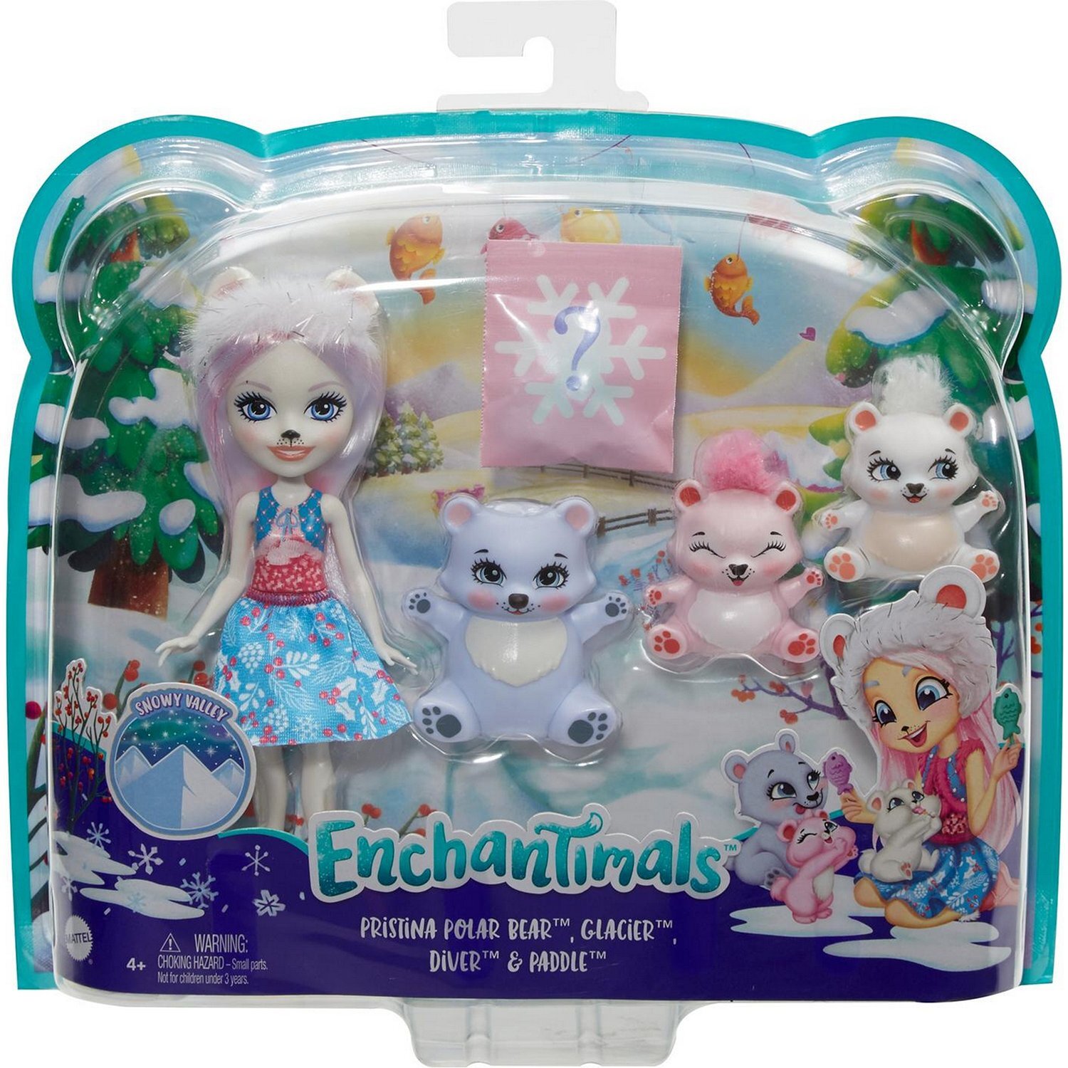 Кукла Enchantimals Пристина Полярная Миша с семьей GJX47 — купить в ...