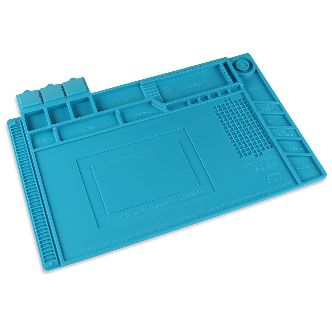 Коврик силиконовый термостойкий iQZiP 450 х 300 х 5 мм для ремонта и ...