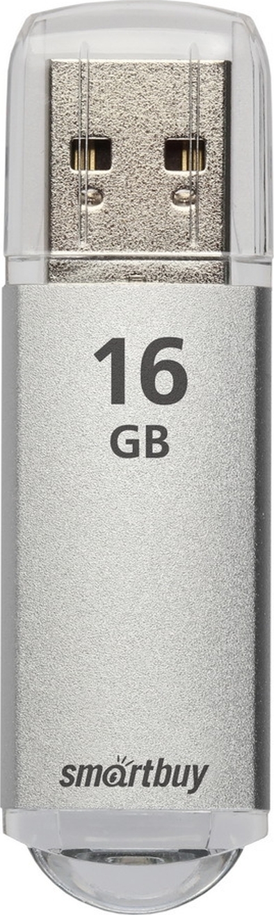 16 ГБ USB Флеш-накопитель USB 2.0 Smartbuy V-Cut Silver