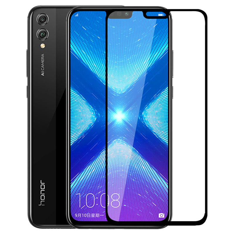 ЗащитноестеклодляHonor8X/Y9(2019)/СтеклонаХонор8хпротивоударное/закаленное/полноэкранное