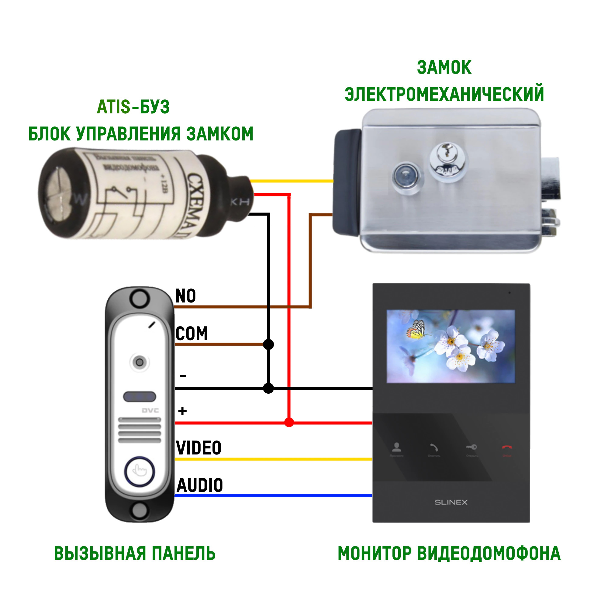 Буз для электромеханического замка схема