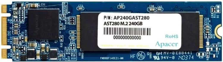 Apacer240ГБВнутреннийSSD-дискAST280240GBSSD-накопитель(AP240GAST280-1)(AP240GAST280-1)