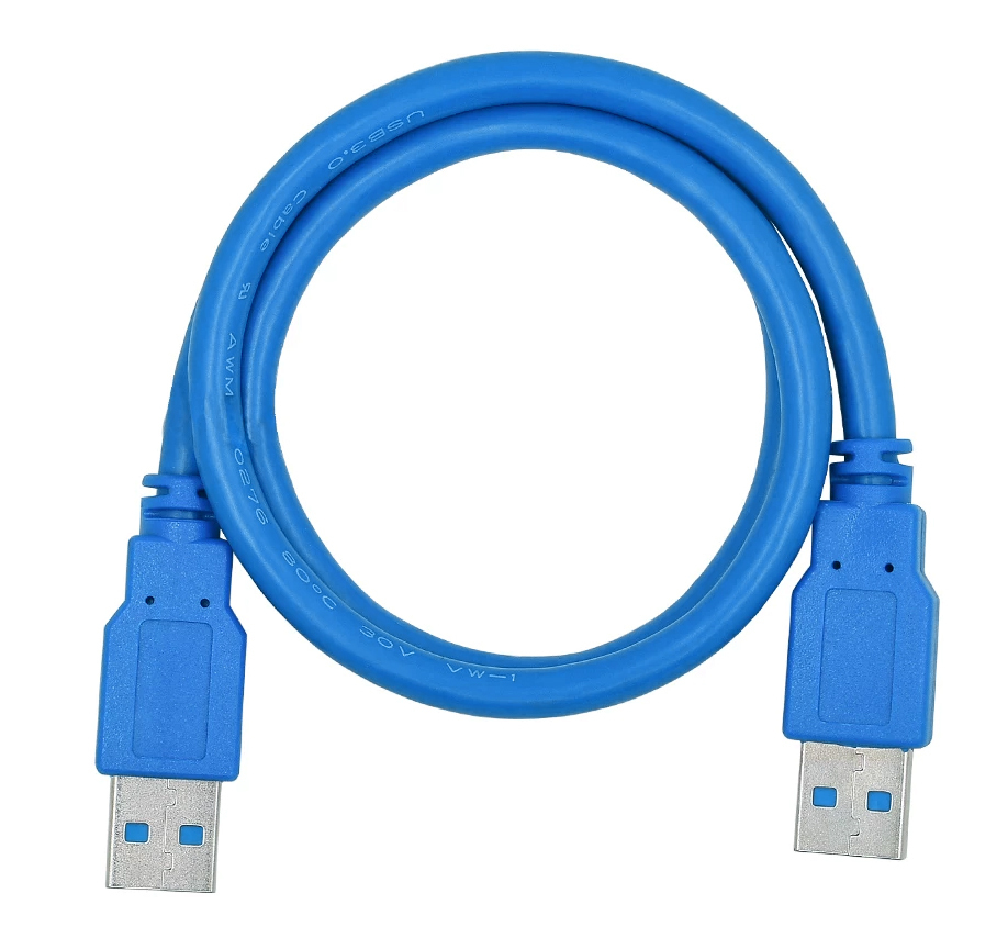 5bitesКабельдляподключенияпериферийныхустройствUSB3.0Type-A/USB3.0Type-A,0.5м,синий