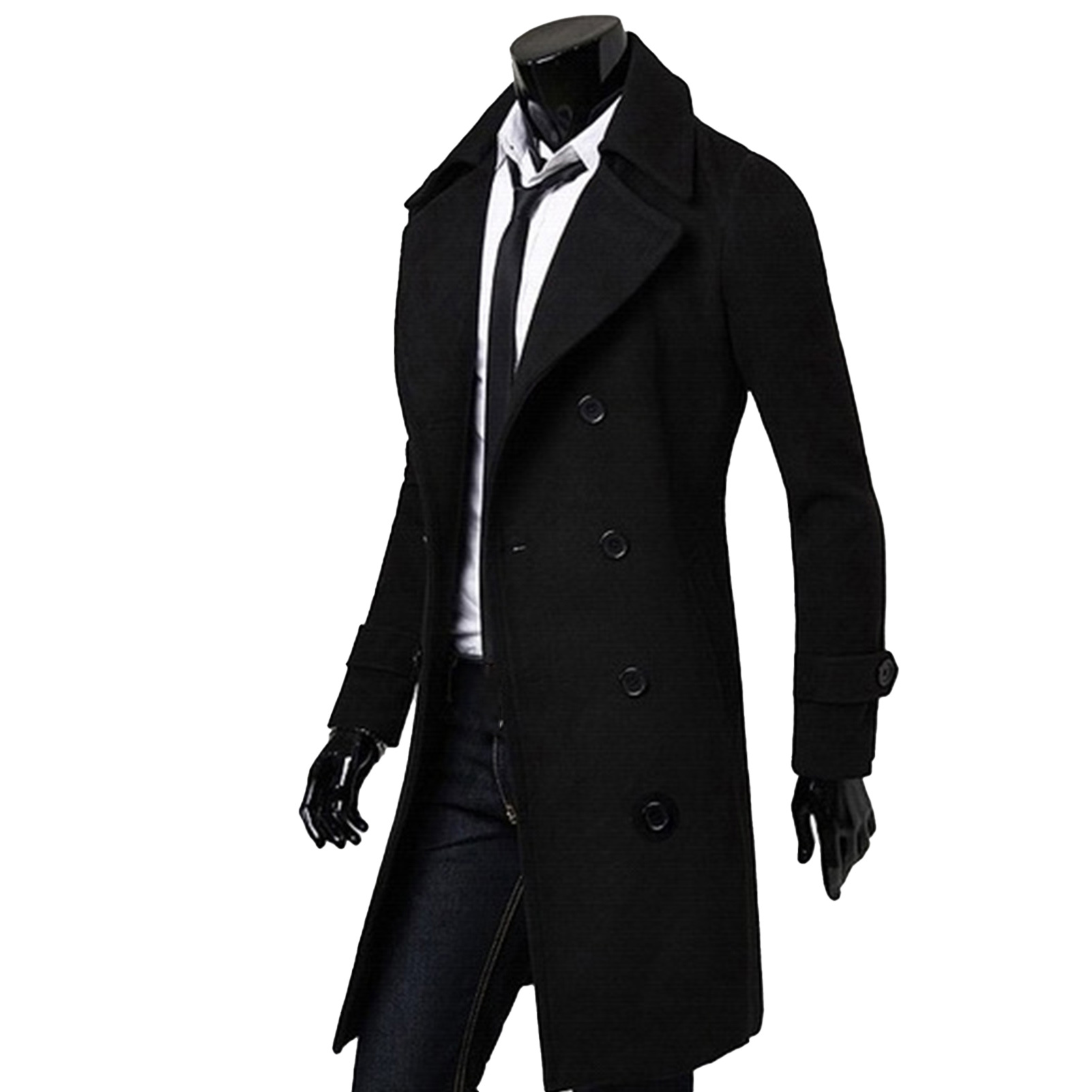 Trench Coat черный плащ