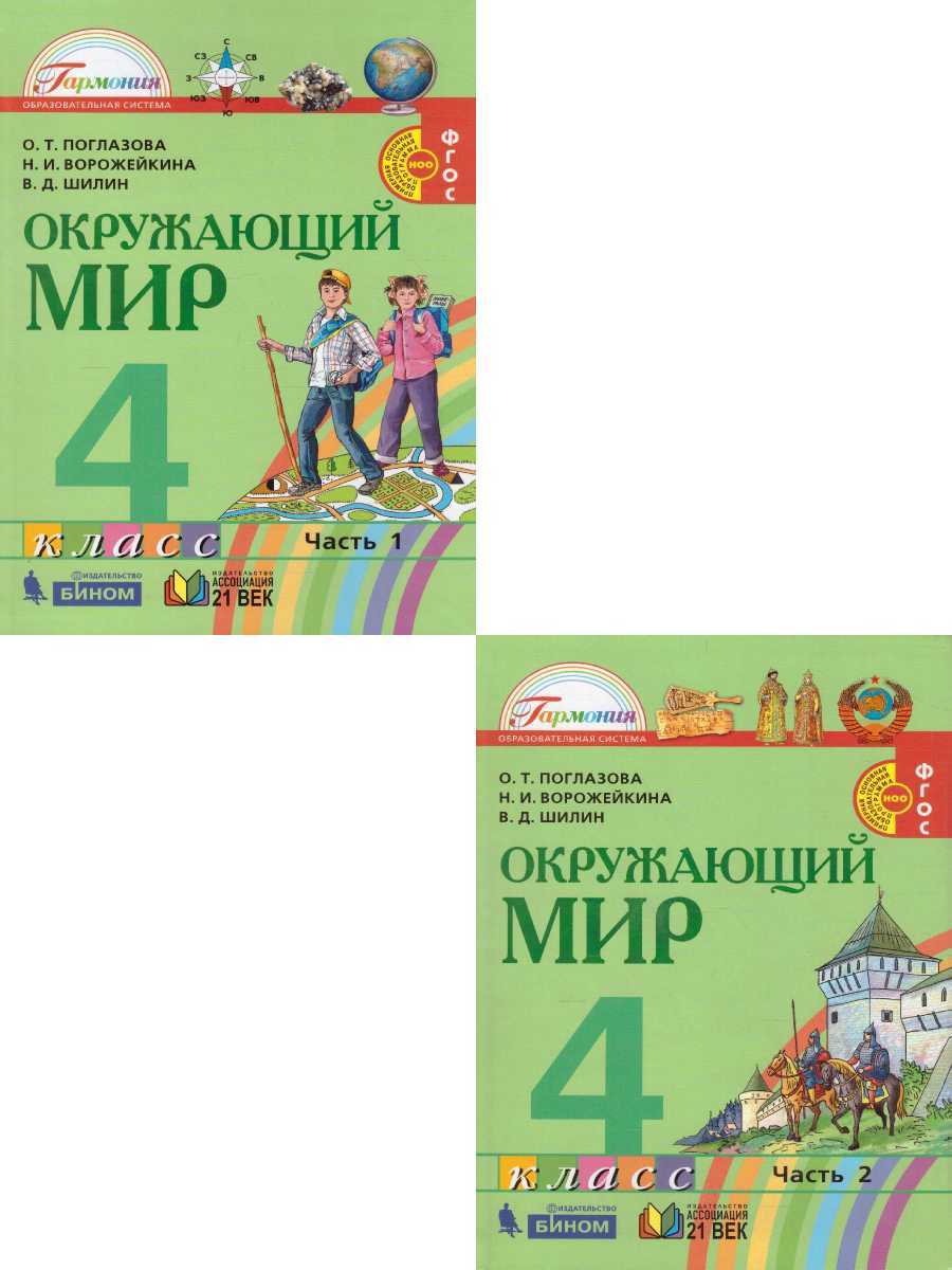 Окружающий мир 4 класс. Учебник. Комплект в 2-х частях. ФГОС ...