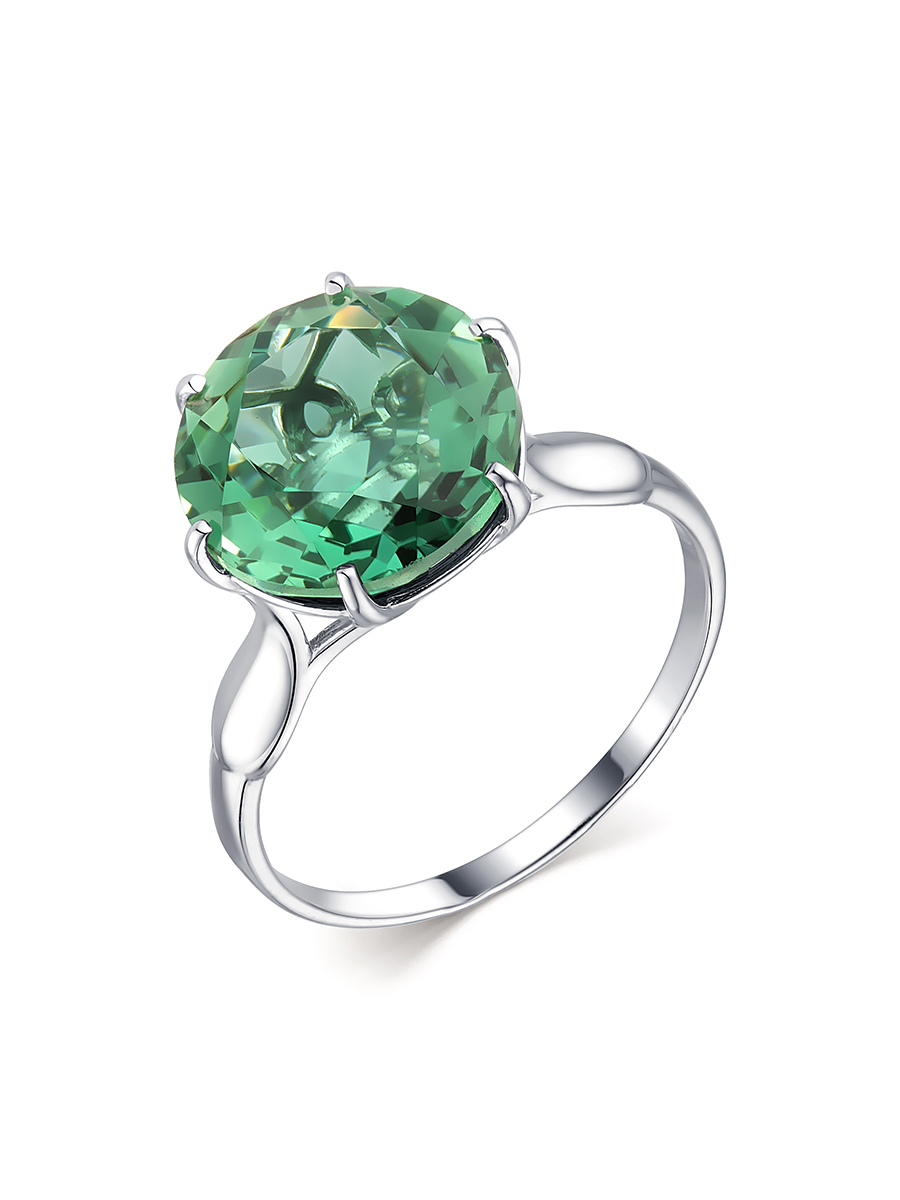 VG jewelry Кольцо из серебра 925 пробы со вставками из празиолита