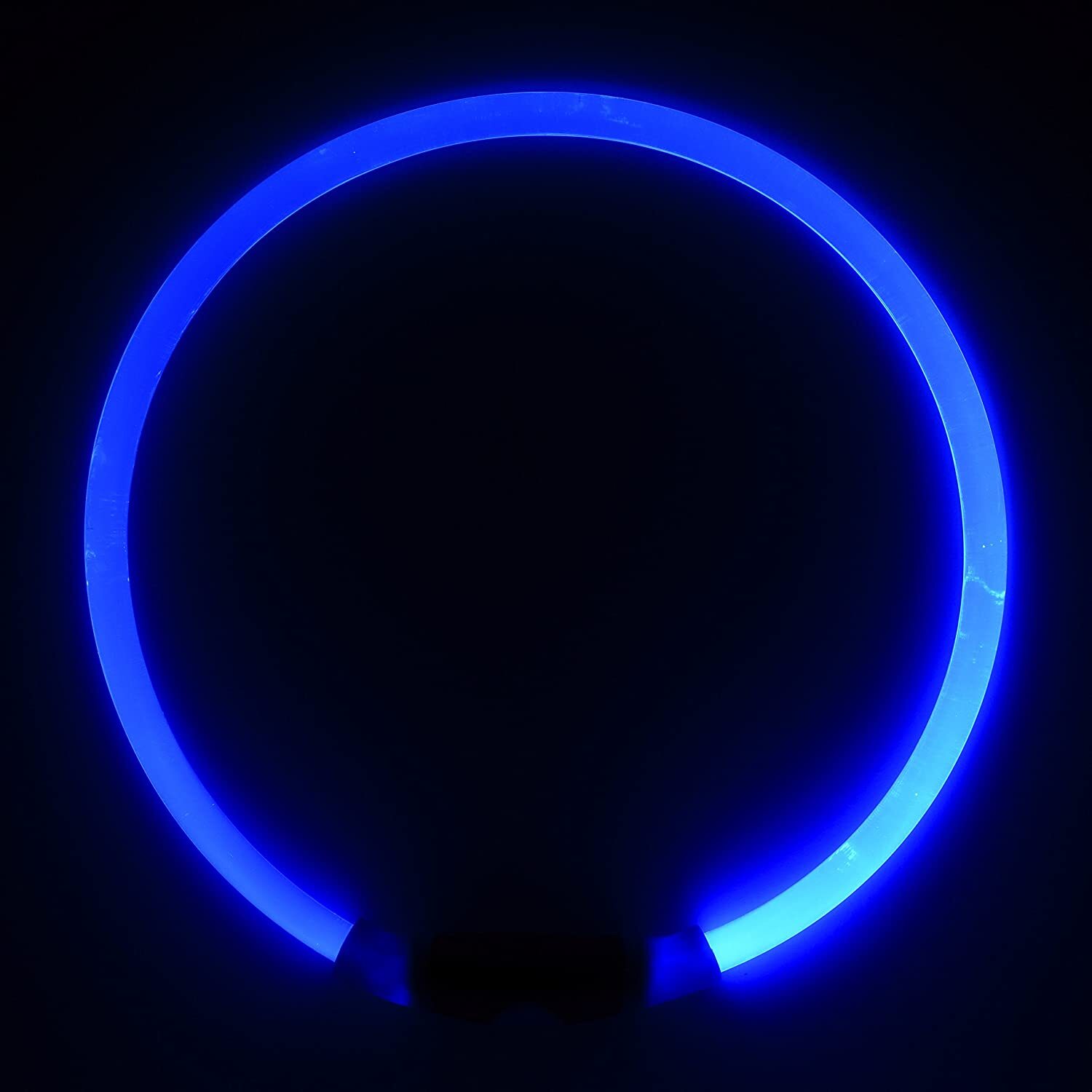 Светодиодный круг. Nite Ize NITEHOWL led Safety Necklace Blue. Светящийся круг. Неоновое кольцо. Светящийся неоновый круг.