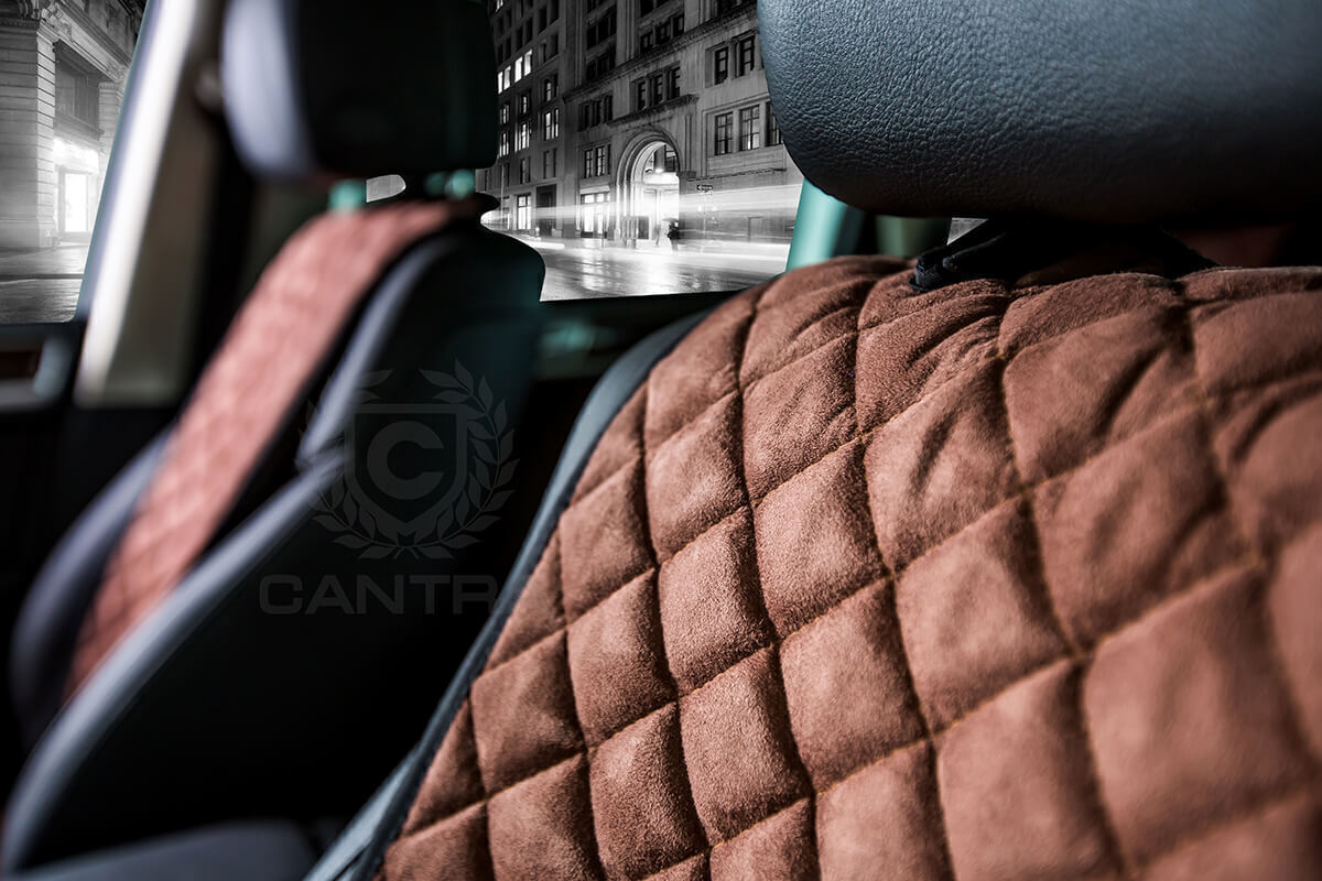 Накидки на сиденья автомобиля из алькантары фото
