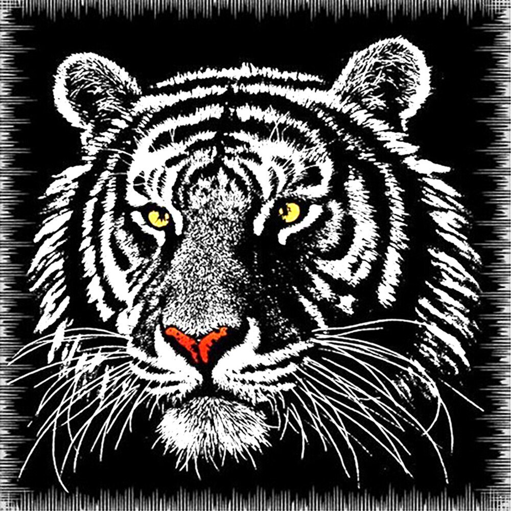 Картина из страз тигр