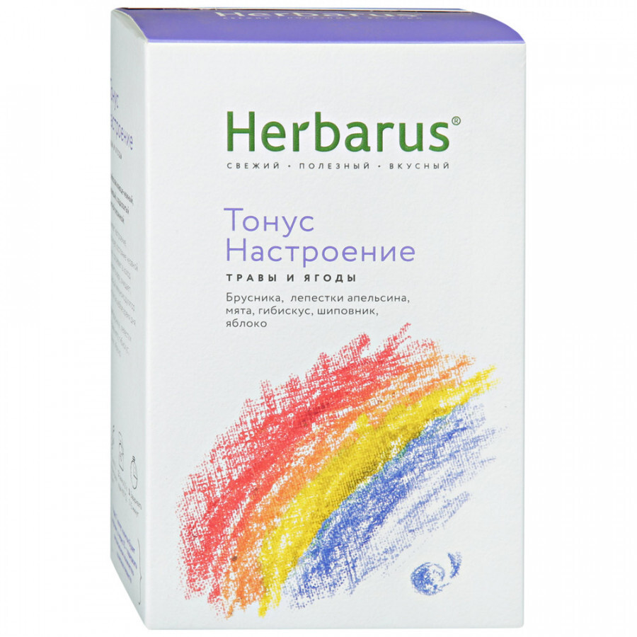 Напиток Herbarus Тонус-настроение чайный листовой 50 г — купить в ...