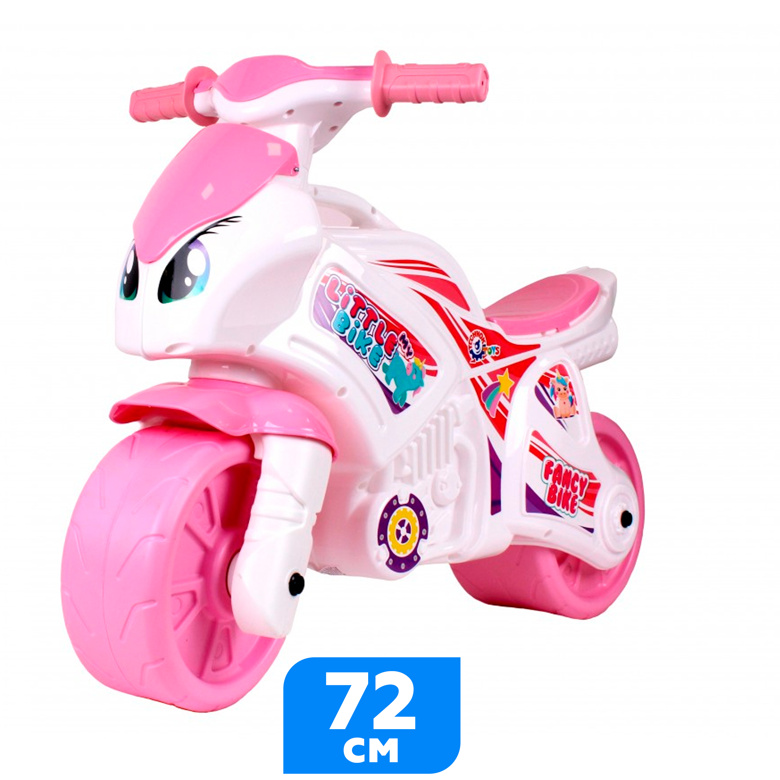 Каталка детская мотоцикл беговел детский для улицы ТЕХНОК My Little Bike  для девочек