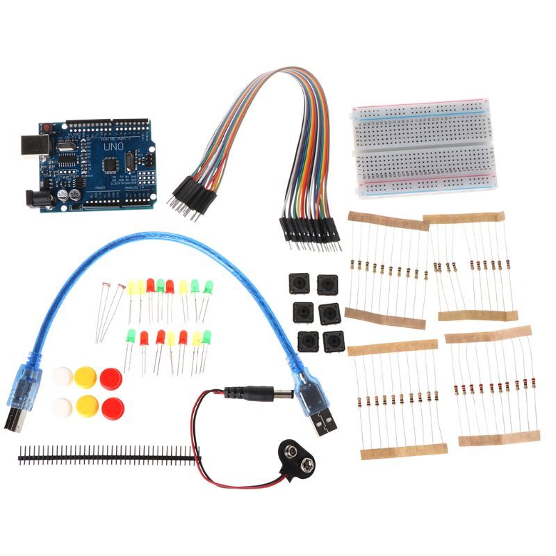 Набор arduino uno r3. Fit0008-be Mini Breadboard.