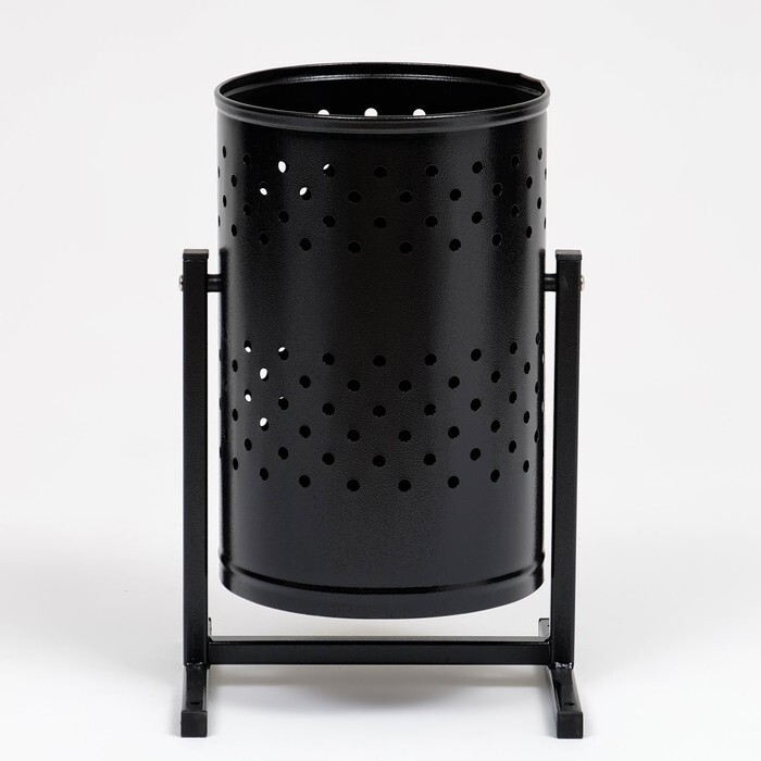 Металлическая уличная урна 21 литр (32 50 26,5 см) антивандальная, для улиц, дворов, организаций