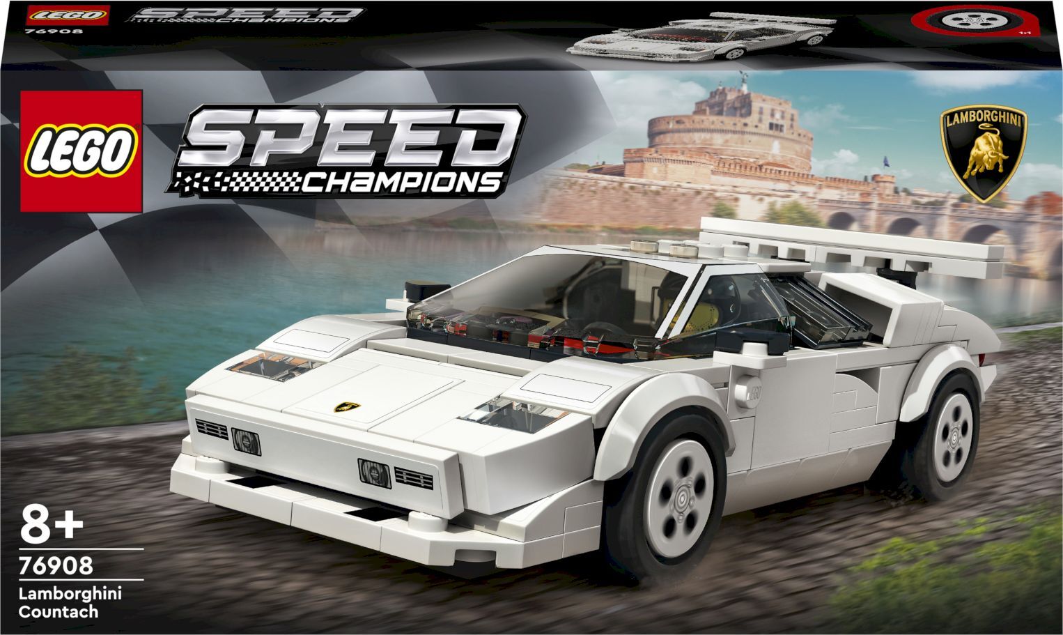 Конструктор LEGO Speed Champions Lamborghini Countach, 262 детали, 8+,  76908 - купить с доставкой по выгодным ценам в интернет-магазине OZON  (468596847)