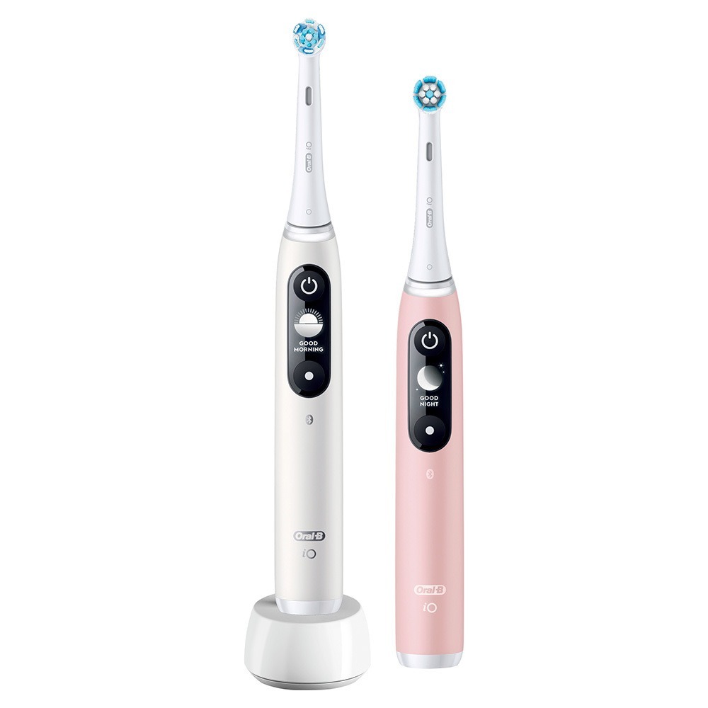 Braun Набор электрических зубных щеток Oral-B iO 6 Duo, белый, розовый