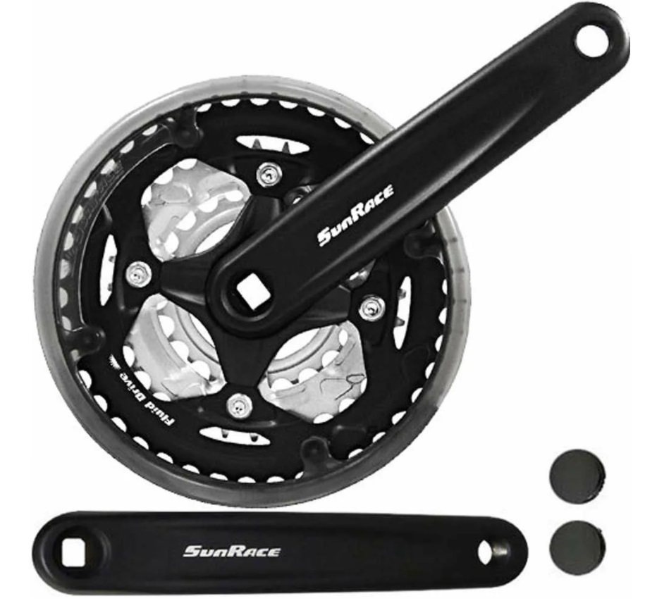 Шатуны под квадрат. SUNRACE fcm500. SUNRACE r86 Crankset. SRAM s600. SUNRACE FC-m500 7/8sp 42/34/24t 170mm Chainguard, fcm500-Box.