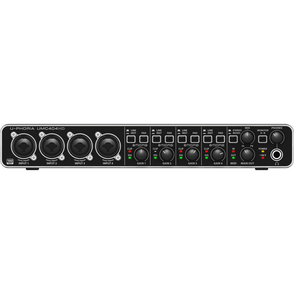 Внешняя звуковая карта с USB BEHRINGER UMC404HD