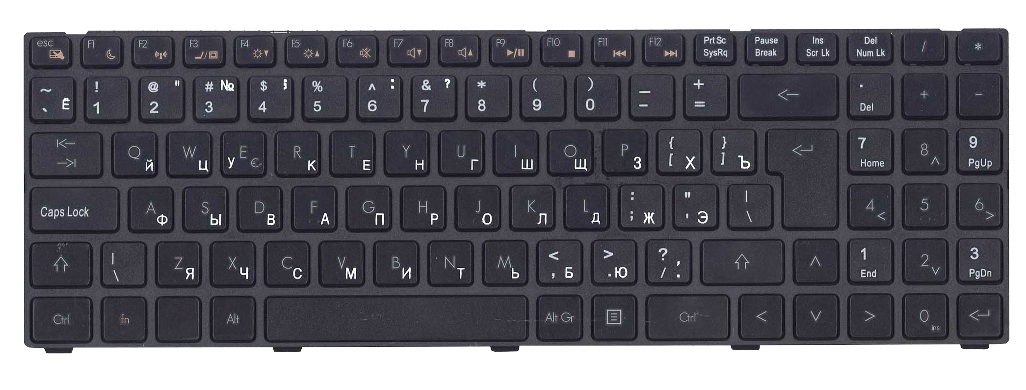 Клавиатура Sony sve17 чёрная