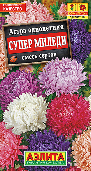 семена Астра Супер Миледи, смесь сортов