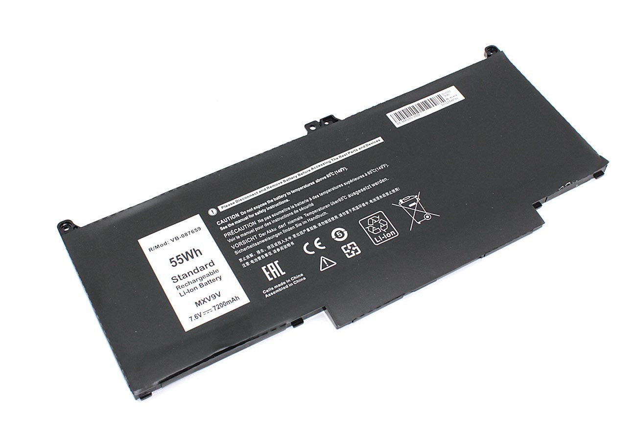 Аккумуляторная батарея для ноутбука Dell Latitude 13 5300 (MXV9V) 7.6V 7200mAh OEM