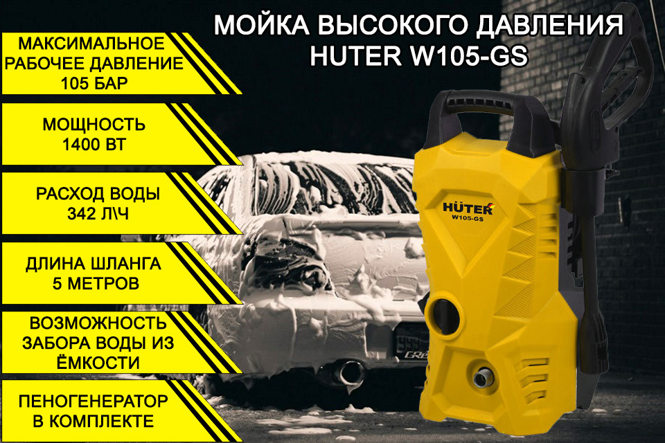 Мойка Высокого Давления Huter W105 Gs Купить