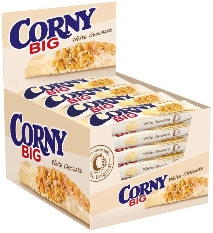 Злаковый батончик Corny Big с белым шоколадом 40г по 24шт