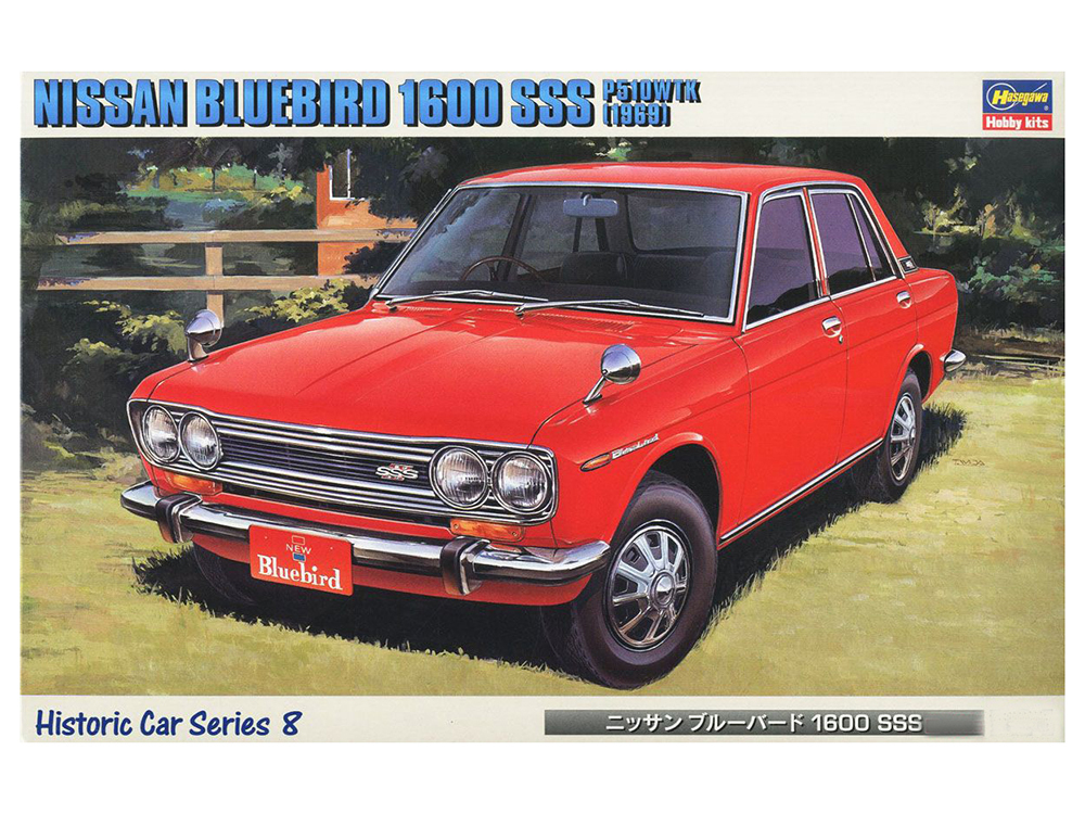 Hasegawa Автомобиль The Nissan Bluebird 1600 SSS 1969 (1:24) Модель для сборки