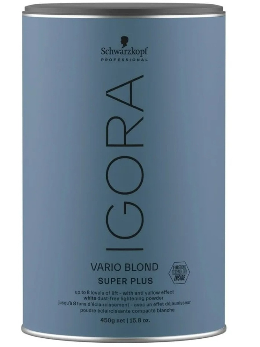 Schwarzkopf, IGORA VARIO BLOND Super Plus, Обесцвечивающий бондинг-порошок  450 г - купить с доставкой по выгодным ценам в интернет-магазине OZON  (644415446)