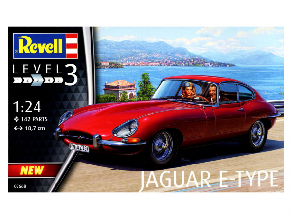 Сборная модель Revell 07668RE Спортивный автомобиль Jaguar EType (Coupe)